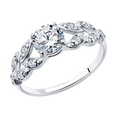 Кольцо из серебра р. 16,5 SOKOLOV 94014176, фианит