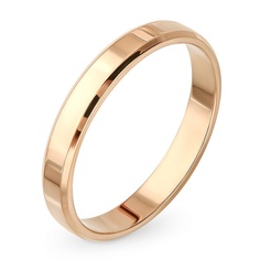 Кольцо обручальное из красного золота р. 17,5 585Gold 601005122