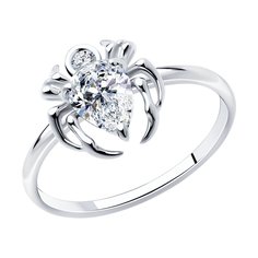 Кольцо из серебра р. 16 SOKOLOV 94014174, фианит