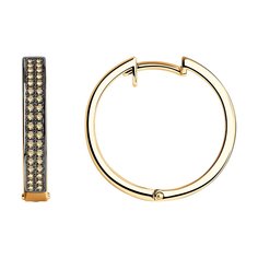 Серьги конго из красного золота с бриллиантом SOKOLOV Diamonds 1021796
