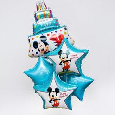 Набор фольгированных шаров «Happy Birthday», Микки Маус 36" Disney