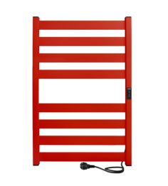 Полотенцесушитель электрический INDIGO Oktava Slim 5 80/50 таймер, Electric Red