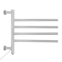Полотенцесушитель электрический c включателем TERMLUX E455-4ES, E-образная