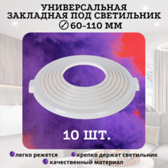 Универсальная закладная (платформа) под светильник D 60-110 мм в натяжной потолок St комплект