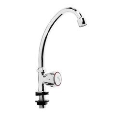 Моносмеситель ZEIN, кранбукса латунь 3/8" резина, без подводки, хром