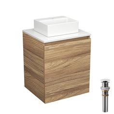 Тумба Bau Dream Blackwood 50 с дверцей,раковина BAU Cerama Mini 33х28 белая,выпуск Bauedge
