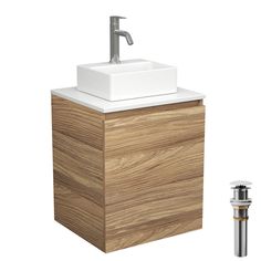 Тумба Bau Dream Blackwood 50,раковина BAU Cerama Mini 33х28,смеситель Hotel Dream,выпуск Bauedge