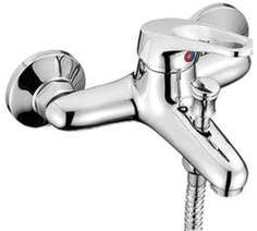 Смеситель для ванны и душа D-lin D130410 с коротким изливом, хром