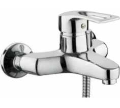 Смеситель для ванны и душа D-lin D130422-6 с коротким изливом, хром