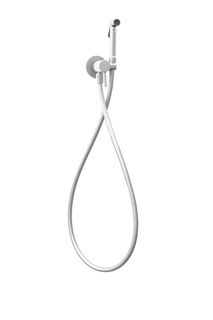 Смеситель с гигиеническим душем Paffoni Tweet Round ZDUP110BO с внутренней частью, белый м