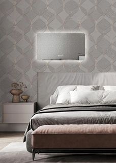 Зеркало для ванной с часами Prisma 70x90 с нейтральной подсветкой, P/70-90/4kчасы No Brand