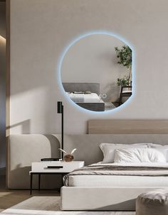 Зеркало для ванной с часами Eclipse 60x50 с правым срезом с подсветкой, E/r/60-50/6kчасы No Brand