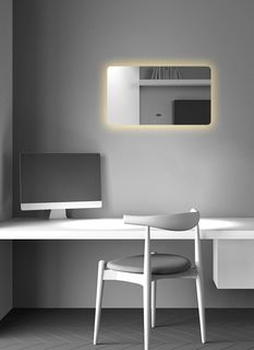 Зеркало для ванной Prisma 40x60 с теплой подсветкой, P/40-60/3kвзмах No Brand
