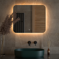 Зеркало Defesto OPTI DF 2816SH с LED-подсветкой настенное 70x60см