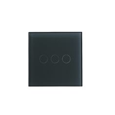 Сенсорный умный выключатель трехклавишный без рамки WIFI Izba Tech 00142-3 без нуля 4500Вт