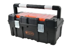 Ящик для инструмента TACTIX 22" 320304 с органайзерами и металлической рукояткой