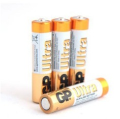 Батарейка GP Ultra ALKALINE BATTERY / 1.5 В / AAA (LR03) 4 штуки в блистере