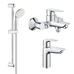 Комплект смесителей GROHE BauEdge с душевым гарнитуром, хром (NB0063/S)