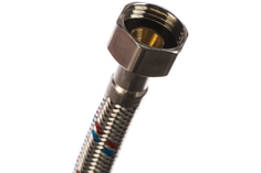 Подводка для воды СТМ сталь, 1/2", гайка-гайка, 30 cм CWFHF030 STM