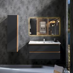 Зеркало для ванной Qwerty 50x70 прямоугольное горизонтальное c подогревом No Brand