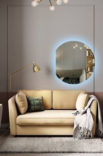 Зеркало для ванной Eclipse 70x60 с левым срезом с подсветкой, E/l/70-60/6kвзмах No Brand