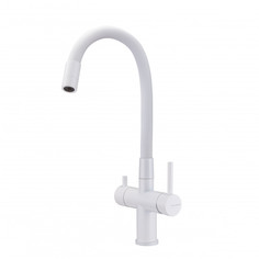 Смеситель для кухни с фильтром Milacio Ultra 560 (MCU.560.WH) белый матовый