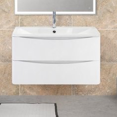 Тумба для комплекта BelBagno Acqua 80 подвесная, bianco lucido