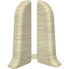 Торцевые заглушки для плинтуса IDEAL Классик 55 мм, 263 клен северный К-П55-Тп-Ф1 263 КЛН