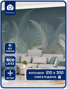 Фотообои флизелиновые Photostena Листья пальмы 5,1x3 м