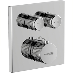 Встраиваемый смеситель для ванны и душа WasserKRAFT Dinkel 5800 5848 ThermoM хром