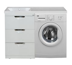 Тумба с раковиной Misty Куба - 50, RAL9010 белый