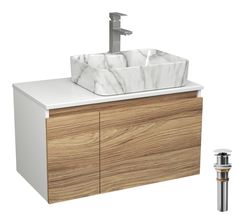 Комплект: тумба Bau Dream Blackwood 80,раковина BAU Cerama смеситель Hotel Stil,выпуск Bauedge
