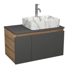 Комплект: тумба Bau Dream Blackwood 80,раковина BAU Cerama 48х37,смеситель Hotel Dream Bauedge