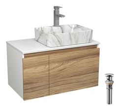 Комплект: тумба Bau Dream Blackwood 80,раковина BAU Cerama,смеситель Hotel Stil,выпуск Bauedge