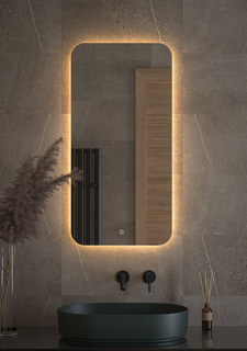 Зеркало Defesto OPTI DF 2815S с LED-подсветкой настенное 50x100см