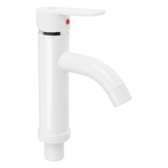 Смеситель для раковины ZEIN Z3651, однорычажный, высота излива 8 см, белый