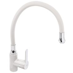 Смеситель для кухни, Frap, гибк излив, с картриджем, бел, F4041 No Brand