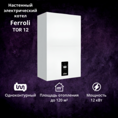 Котел электрический Ferroli TOR 12, 12 кВт, 380В, одноконтурный настенный