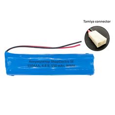 Аккумуляторная батарея SE550 ААА 4.8 В 550 мАч NiMH для игрушки, разъём Tamiya 12080