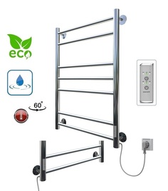 Полотенцесушитель электрический Aquanerzh Прямая Группа 800х500, таймер правый, лесенка