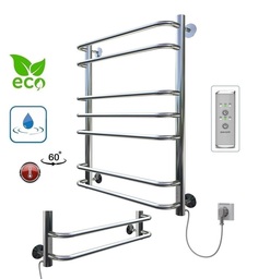 Полотенцесушитель электрический Aquanerzh Скоба Группа 800х500, таймер правый, лесенка