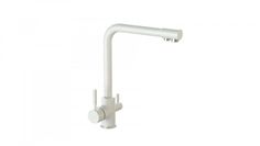 Смеситель для кухни Glanz MG006 белый гранит P006G031