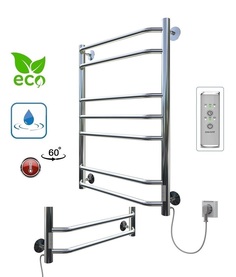 Полотенцесушитель электрический Aquanerzh Трапеция Группа 800х500, таймер правый, лесенка