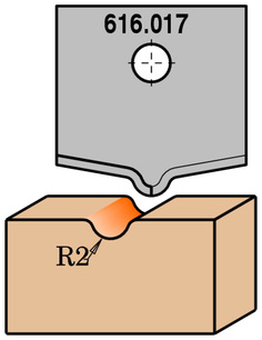 Нож твердосплавный для 616.000 CMT 616.017