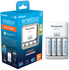 Зарядное устройство Eneloop Advanced Charger 4 слота + 4 аккумулятора AA 2000мА/ч Panasonic