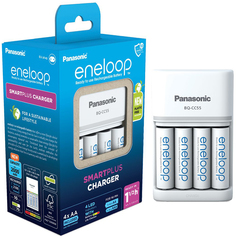 Зарядное устройство Eneloop Smart-Quick Charger 4 слота + 4 аккумулятора AA 2000мА/ч K-KJ5 Panasonic