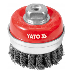 Щетка Для Шлифмашины Чашка, 75 Мм, Стальная, Крученая YATO арт. YT4768