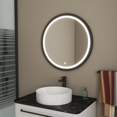 Зеркало Bau Loft D60, круглое, LED подсветка, сенсорный выключатель Bauedge