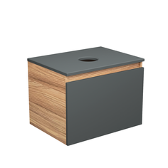 Тумба подвесная под раковину Bau Dream Blackwood 60, 1 ящик графит Bauedge