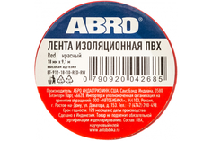 Et-912-18-10-Red-Rw_изолента! Пвх Красная 18ммx9.1м Abro ABRO арт. ET9121810REDRW